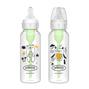 Dr. Brown's Anti-Colic Options+ Narrow-Neck Baby Bottle - 8 fl oz/2pk - 1 of 4