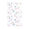 Hudson Baby Infant Girl Cotton Flannel Burp Cloths, Unicorns Rainbows 10 Pack, One Size - 3 of 4