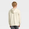 Boys' Marvel Super Heroes Battle Ready Hooded Fleece Sweatshirt - Off-White - 3 of 4