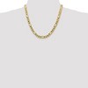 Black Bow Jewelry Men's 7.5mm, 10k Yellow Gold, Figaro Chain Necklace - 2 of 4