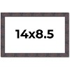 PosterPalooza | Photo Size Slim Profile Brown Frame - UV Acrylic, Foam Board Backing, Hanging Hardware - 2 of 4