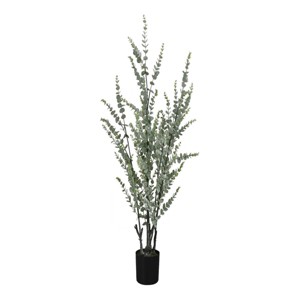 Syemin Artificial Plants Artificial Plant Eucalyptus Tree Indoor Outdoor Faux Fake Fall Decorations for Home Fake Plants, Green, 25"*20"*44" - 1 of 4