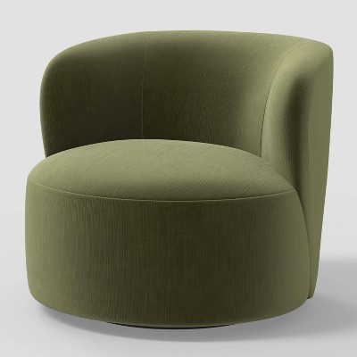 Madalyn Swivel Chair in Titan Moss - Threshold™