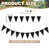 Unique Bargains 49ft Felt Fabric Triangle Bunting Garland Party Banner 1 Pcs - 2 of 4