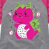 Girls' - Instant Message - Dragonfruit Shirt Tail Raglan Graphic T-shirt - 2 of 4