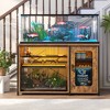 Besiost 55-75 Gallon Rectangle Aquarium Stand with Power Outlets & LED Light, Fish tank stand - 2 of 4