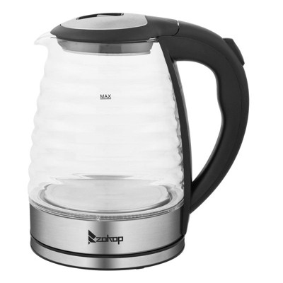 Winado 1.8L 1100W Electric Kettle Borosilicate Glass with Blue Light