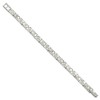 Black Bow Jewelry 7mm Sterling Silver Nugget Link Bracelet, 8 Inch - 2 of 4