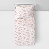 Dinosaur Cotton Kids' Sheet Set Pink - Pillowfort™ - 2 of 3