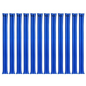 VEVOR Pool Cover Water Bags, 12 Packs 8 Ft, Double Chamber Pool Cover Water Tubes, 0.4mm Thick PVC Bags Weights with Leakproof Screw Cap, Blue - 1 of 4