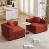 Sapphtopaz 73" Couches for Living Room 2-in-1 Convertible Sofa Bed with Removable Armrests Mattress Sofa with 2 Pillows Sleeper Sofa for Bedroom - 4 of 4