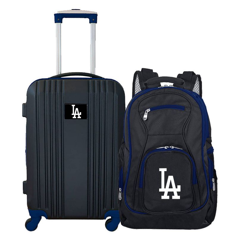 MLB Los Angeles Dodgers 2 Pc Carry On Luggage Set, 1 of 8
