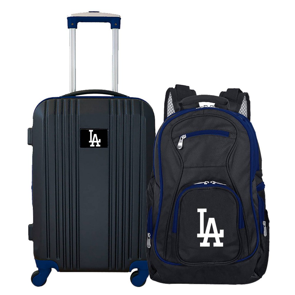 Photos - Luggage MLB Los Angeles Dodgers 2 Pc Carry On  Set