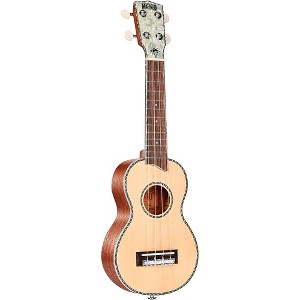 Mahalo Pearl Series Soprano Ukulele Natural - 1 of 4