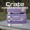 GasOne Butane Fuel Camp Stove - Crate Series - Mini Stove for Camping, Hiking – Portable Gas Stove with Spiral Flame, Violet - 2 of 4
