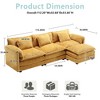 MOONMISS 112" Oversized Modern Chenille L Shaped Sectional Sofa Cloud Couch for Living Room, with Moveable Ottoman & Memory Foam - 4 of 4