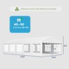 16.5' x 33' Large Party Tent, Heavy Duty Outdoor Canopy Tent with Removable Sidewalls, 10 Windows - 3 of 4