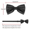 Allegra K Men's Halloween Polka Dots Pre-Tied Work Formal Party Tuxedo Bowknot Bow Ties - 4 of 4