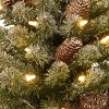 2' Prelit Flocked Concolor Fir Artificial Christmas Tree Warm White Lights - National Tree Company - 3 of 4
