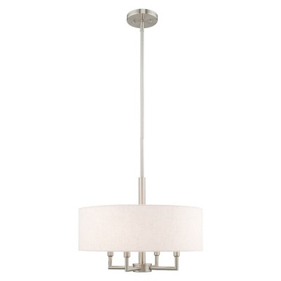 Livex Lighting Meridian 4 - Light Chandelier in  Brushed Nickel