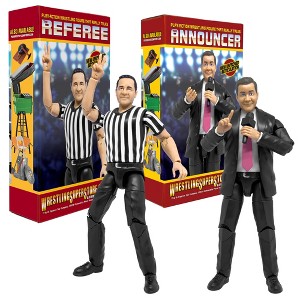 Ultimate Talking Wrestling Referee & Announcer Figures for WWE & AEW Figures - 1 of 4