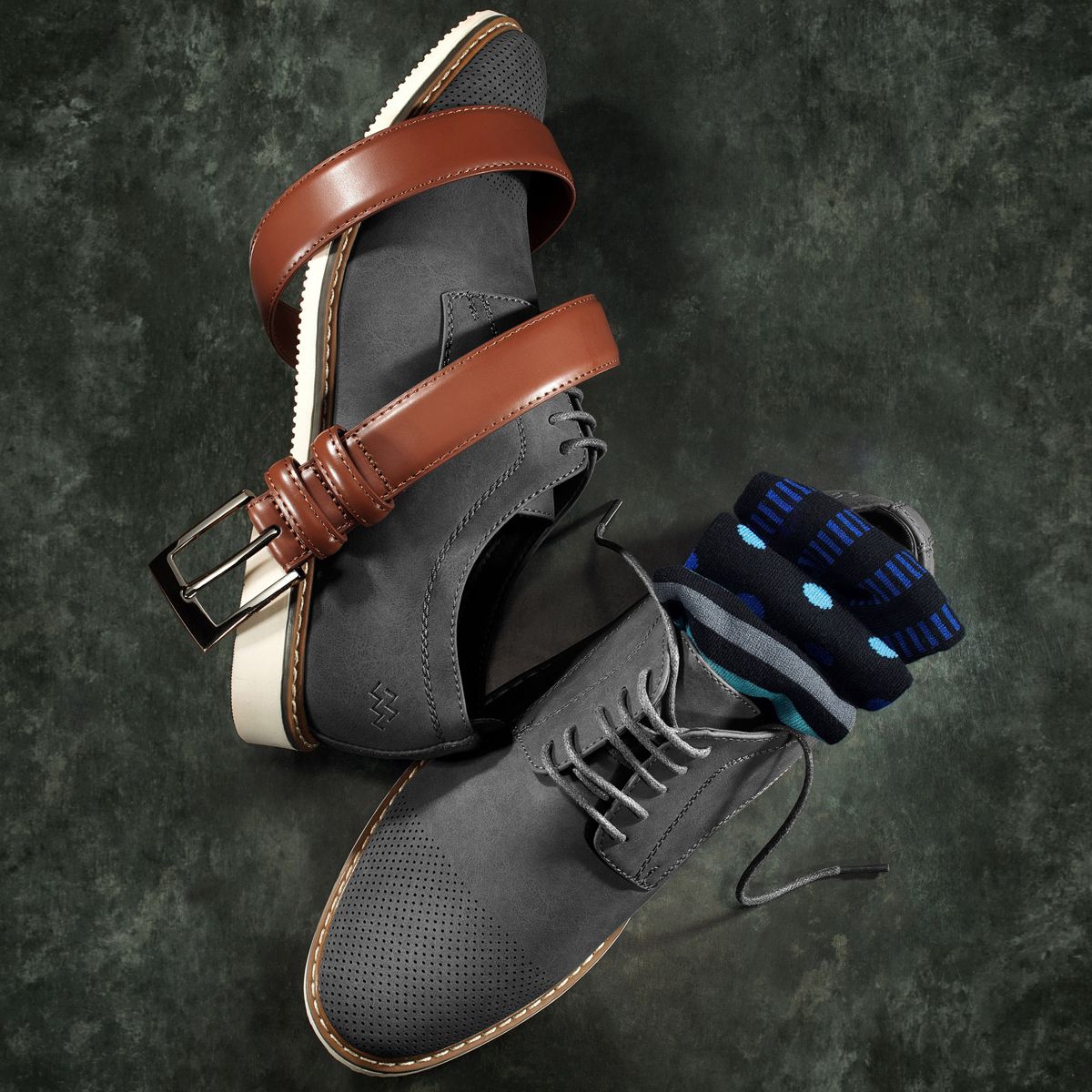 Mio Marino - Men's Oxford Casual Suede Shoes - thumbnail 7