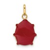 Black Bow Jewelry 14k Yellow Gold 3D Red Enameled Ladybug Charm, 13mm - 3 of 4
