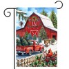Briarwood Lane Garden Flag 12x18 For Outdoor Red Barn Christmas For Christmas Garden Flag Flags For Outside - 2 of 4