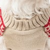 Pet Life (R) Butterscotch Box Weaved Heavy Cable Knitted Designer Turtle Neck Dog Sweater - 3 of 4