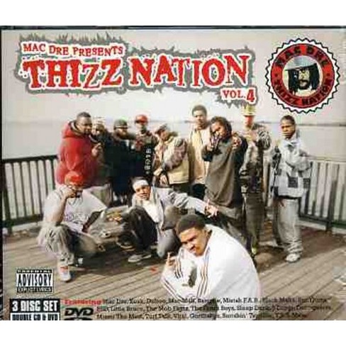 Ciondolo Uomo Thizz Nation Zirconi Gialli/blu 2ct Argento Placcato Oro Bianco
