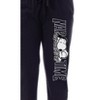 Peanuts Womens' Snoopy Nap Time Character Comic Sleep Jogger Pajama Pants Black - 2 of 3