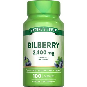 Nature's Truth Bilberry Fruit Extract 2400mg | 100 Capsules - 1 of 4