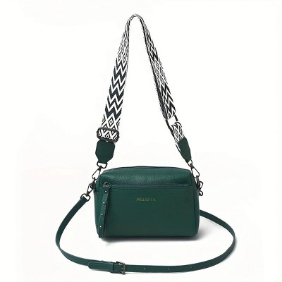Women's Adjustable Crossbody Bag, Small Minimalist Shoulder Bag with Zipper Closure, Stylish Purse for Daily Commute, Casual & Formal Outfits