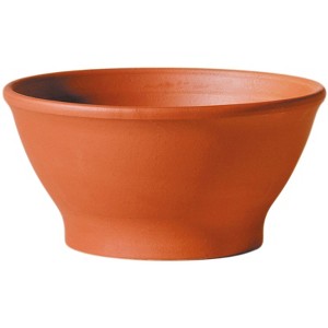 Deroma - Ciotola Liscia - Clay Low Bowl Planter - Terracotta - 4.89 in. - 1 of 1