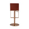 TOV Furniture Sentinel Saddle Adjustable Stool in Brown and Rose Gold - 4 of 4