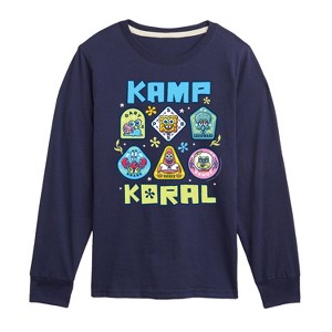 Boys' - SpongeBob SquarePants - Kamp Koral Kamp Koral Patches Long Sleeve Graphic T-Shirt - 1 of 4