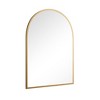 PexFix Arched Mirror for Entryway Bathroom Wall Decor Metal Frame Wall Mounted Mirror 2-Pieces - image 4 of 4