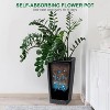 Rattan Outdoor Planters Set of 2 – 22.5”Tall All-Weather Decorative Flower Pots with Detachable Liners & Drainage Holes for Outdoor Plants,Garden - 4 of 4
