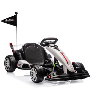 24V Go Kart, Electric Drift Kart Car with Adjustable Seat, Outdoor Ride On Toy with Variable Speed Mode - 1 of 4