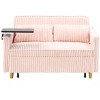 NicBex 54 Inch Loveseat,Modern Pull-Out Corduroy Loveseat Sofa with Movable Tabletop,2-Seater Couch for Living Room,Bedroom,Lounge - 3 of 4