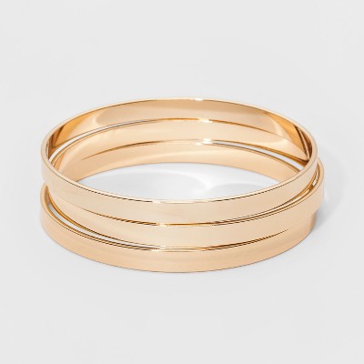 Bangle Bracelet 3pc - A New Day™ Gold