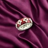 Slickblue Simply Sterling Rose Epoxy Ring - 925 Silver, Rhodium Finish, Stylish Jewelry for Women, Size 5-9 - 2 of 3