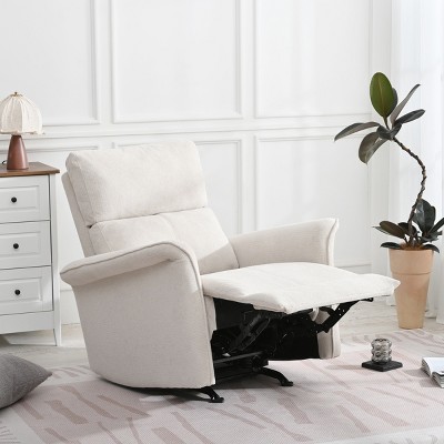 Manual Rocker Recliner Accent Chair with Arm,Single Sofa Recline Chiar for Small Spaces Living Room Office-Tanpinhause