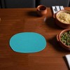 Unique Bargains Trivet Oval Rope Coaster Cotton Non-Woven Fabric 12.6"x8.66"x0.31" - 2 of 3