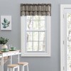 Ellis Stacey 1.5" Rod Pocket High Quality Fabric Solid Color Window Ruffled Filler Valance 54"x13" Grey - 2 of 4