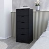 NicBex Dresser 5 Narrow Drawer Dresser Chest of Drawers Tall Dresser with Storage Drawers for Bederoom, Living Room - 2 of 4