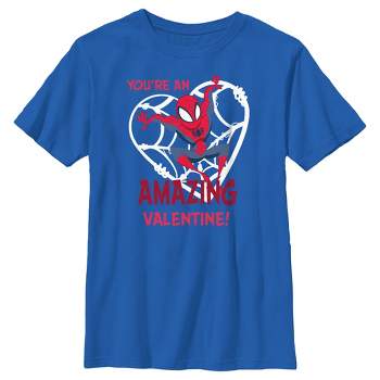 Boy's Marvel Spider-Man Amazing Valentine T-Shirt