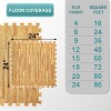 Sorbus 12 Tiles 48 Sq ft Wood Grain Interlocking Floor Foam Tile Mats - for Home, Playroom, Basement, Trade Show - 3 of 4