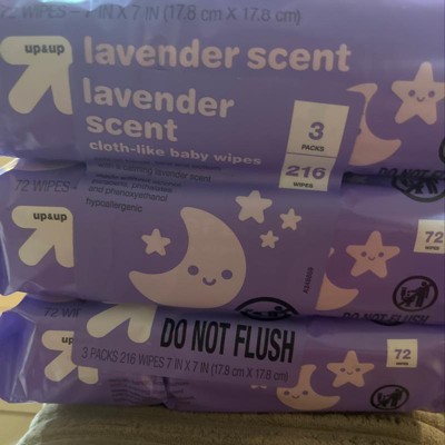 Lavender scented 2024 baby wipes