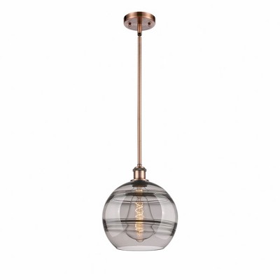 Rochester - 1 Light Stem Hung Mini Pendant In Industrial Style-11.63 Inches Tall and 10 Inches Wide
